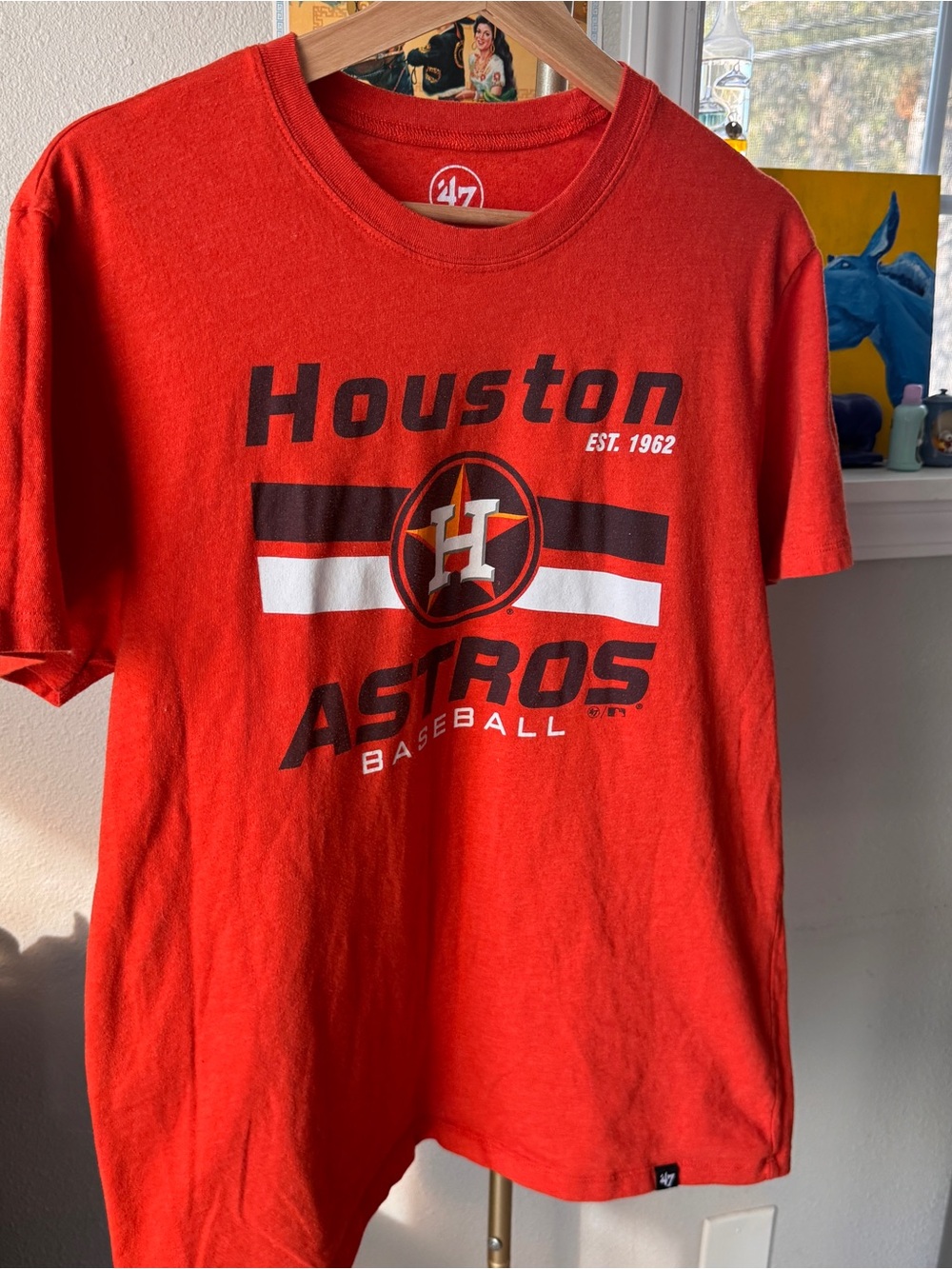 47 Brand Red Houston Astros Graphic Tee